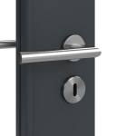 Detailansicht der Oberfläche von Groove 31 LA 24 schlossseitig ProLine Lack Anthrazit RAL 7016 Innentür - Hörmann