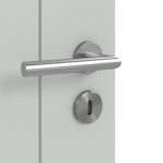 Detailansicht der Oberfläche von Groove 54 ProLine Lack Grau RAL 7035 Innentür - Hörmann