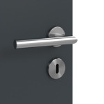 Detailansicht der Oberfläche von Groove 78 LA 24 bandseitig ProLine Lack Anthrazit RAL 7016 Innentür - Hörmann