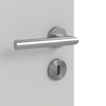 Detailansicht der Oberfläche von Groove 78 LA 24 bandseitig ProLine Lack Grau RAL 7035 Innentür - Hörmann