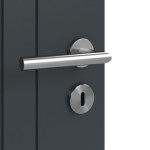 Detailansicht der Oberfläche von Groove 85 LA 24 bandseitig ProLine Lack Anthrazit RAL 7016 Innentür - Hörmann