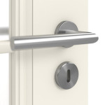 Detailansicht der Oberfläche von Kontura 1 LA Sprosse 2/4 ClassicLine Weißlack Innentür - Hörmann