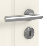 Detailansicht der Oberfläche von Kontura 5 LA 1 ClassicLine Weißlack Innentür - Hörmann