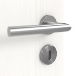 Detailansicht der Oberfläche von Pure 2 quer ProLine Duradecor Gebürstetes Weiß Innentür - Hörmann