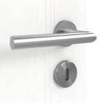 Detailansicht der Oberfläche von Pure 2 quer Plain 79-7 ProLine Duradecor Gebürstetes Weiß Innentür - Hörmann