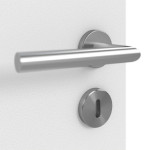 Detailansicht der Oberfläche von Pure 2 quer Plain 80-7 ProLine Duradecor Bütte Weiß Innentür - Hörmann