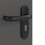 Detailansicht der Oberfläche von GARANT Rauchschutztür 10622-60 Ebony CePaL mit Lichtausschnitt LA-9