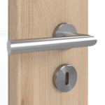 Detailansicht der Oberfläche von GARANT Schallschutztür Authentic Achat GCK08 mit Lichtausschnitt LA-6
