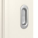 Detailansicht der Oberfläche von Landhaus 1 Classic Weißlack Schiebetür - Huga