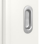 Detailansicht der Oberfläche von Landhaus 1 Classic Weißlack Schiebetür - Huga