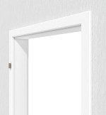 Detailansicht von Esche Weiß ES 242 PortaLit Zarge (Rundkante) für Wohnungseingangstür - Westag