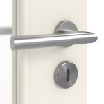 Detailbild der Oberfläche von Weiß ähnlich RAL 9010 DIN-LA Basic Lack Innentür - Huga