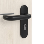 Detailansicht der Oberfläche von GARANT Brandschutztür T30 Corona 831 Authentic Perl CePaL