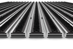 Detailansicht frontal von Aluprofilmatte KLASSIK Work B01 schwarz - Entrada