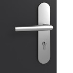 Detailansicht der Oberfläche von GARANT Wohnungseingangstür Aura 830 Matt RAL 9005 G-TEC