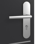 Detailansicht der Oberfläche von GARANT Wohnungseingangstür Aura 832 Matt RAL 9005 G-TEC