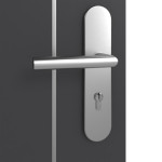 Detailansicht der Oberfläche von GARANT Wohnungseingangstür Aura 850 Matt Graphitgrau 7024 G-TEC