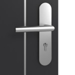 Detailansicht der Oberfläche von GARANT Wohnungseingangstür Aura 851 Matt RAL 9005 G-TEC