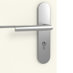 Detailansicht der Oberfläche von GARANT Wohnungseingangstür Corona 831 Snow White CePaL