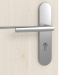 Detailansicht der Oberfläche von GARANT Wohnungseingangstür Corona 831 Authentic Perl CePaL