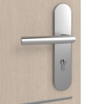 Detailansicht der Oberfläche von GARANT Wohnungseingangstür Corona 832 Authentic Akazie CePaL