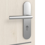 Detailansicht der Oberfläche von GARANT Wohnungseingangstür Corona 832 Authentic Perl CePaL