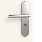 Detailansicht der Oberfläche von GARANT Wohnungseingangstür Corona 834 Snow White CePaL