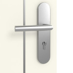 Detailansicht der Oberfläche von GARANT Wohnungseingangstür Corona 851 Snow White CePaL