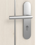 Detailansicht der Oberfläche von GARANT Wohnungseingangstür Corona 851 Authentic Perl CePaL