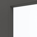 Detailansicht des Lichtausschnitts von GARANT Wohnungseingangstür 10622-60 Ebony CePaL mit Lichtausschnitt LA-2