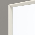 Detailansicht des Lichtausschnitts von GARANT Wohnungseingangstür U12115SD Platingrau GHK08 mit Lichtausschnitt LA-9