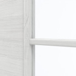 Detailansicht des Lichtausschnitts von GARANT Doppelflügeltür inkl. Zarge Quer Authentic Grigio CPL mit Lichtausschnitt LA-DIN Sprosse SP0