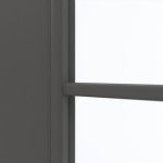 Detailansicht des Lichtausschnitts von GARANT Doppelflügeltür inkl. Zarge 10622-60 Ebony CPL mit Lichtausschnitt LA-2 Sprosse SP1