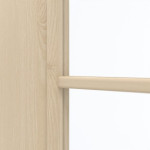 Detailansicht des Lichtausschnitts von GARANT Doppelflügeltür inkl. Zarge Authentic Sand CPL mit Lichtausschnitt LA-2 Sprosse SP1