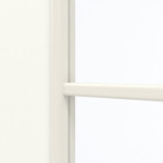Detailansicht des Lichtausschnitts von GARANT Doppelflügeltür inkl. Zarge U11026SD Kristallweiß GHK08 mit Lichtausschnitt LA-2 Sprosse SP1
