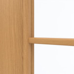 Detailansicht des Lichtausschnitts von GARANT Doppelflügeltür inkl. Zarge Eiche Premium CPL mit Lichtausschnitt LA-2 Sprosse SP10
