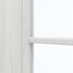 Detailansicht des Lichtausschnitts von GARANT Doppelflügeltür inkl. Zarge Authentic Grigio GCK08 mit Lichtausschnitt LA-2 Sprosse SP4