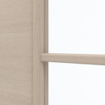 Detailansicht des Lichtausschnitts von GARANT Doppelflügeltür inkl. Zarge Quer Authentic Akazie CPL mit Lichtausschnitt LA-2 Sprosse SP4
