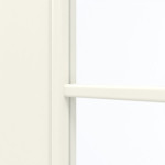 Detailansicht des Lichtausschnitts von GARANT Doppelflügeltür inkl. Zarge 9417-60 Snow White CPL mit Lichtausschnitt LA-3 Sprosse SP0