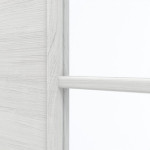 Detailansicht des Lichtausschnitts von GARANT Doppelflügeltür inkl. Zarge Quer Authentic Grigio GCK08 mit Lichtausschnitt LA-3 Sprosse SP10