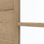 Detailansicht des Lichtausschnitts von GARANT Doppelflügeltür inkl. Zarge Quer Authentic Risseiche GCK08 mit Lichtausschnitt LA-3 Sprosse SP10