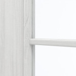 Detailansicht des Lichtausschnitts von GARANT Doppelflügeltür inkl. Zarge Authentic Grigio GCK08 mit Lichtausschnitt LA-4 mittig Sprosse SP10