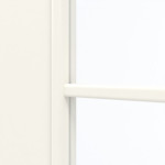 Detailansicht des Lichtausschnitts von GARANT Doppelflügeltür inkl. Zarge 0105-60 Pearl White CPL mit Lichtausschnitt LA-5 bandseitig Sprosse SP10