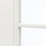Detailansicht des Lichtausschnitts von GARANT Doppelflügeltür inkl. Zarge Quer Authentic Bianco CPL mit Lichtausschnitt LA-5 bandseitig Sprosse SP10