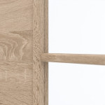 Detailansicht des Lichtausschnitts von GARANT Doppelflügeltür inkl. Zarge Quer Authentic Eiche CPL mit Lichtausschnitt LA-5 bandseitig Sprosse SP10