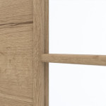 Detailansicht des Lichtausschnitts von GARANT Doppelflügeltür inkl. Zarge Quer Authentic Risseiche GCK08 mit Lichtausschnitt LA-6 Sprosse SP1