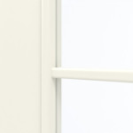 Detailansicht des Lichtausschnitts von GARANT Doppelflügeltür inkl. Zarge 9417-60 Snow White CPL mit Lichtausschnitt LA-6 Sprosse SP4
