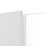 Detailansicht des Lichtausschnitts von Pure 1 Schlossseite ProLine Duradecor Bütte Weiß Doppelflügeltür inkl. Zarge - Hörmann