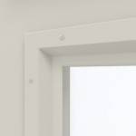 Detailansicht des Lichtausschnitts von Innentür-Set 2-flg Stahl mit Feuerschutzfunktion STU/STS T30-2 mit LA-B3 inkl. Eckzarge - Hörmann