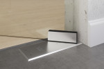 Bodentürschließer von Selina Motiv matt Glaspendeltür mit festem Seitenteil DORMA Mundus BTS Variante 2 - Erkelenz